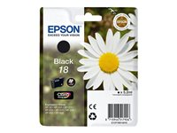 Epson 18 - Negro - original - blíster con alarmas de RF/acústica - cartucho de tinta - para Expression Home XP-212, 215, 225, 312, 315, 322, 325, 412, 415, 422, 425 C13T18014020