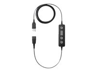 Jabra LINK 260 - Adaptador para auriculares - USB macho a Desconexión rápida - para BIZ 2300 Duo, 2300 MS QD Mono, 2300 QD Mono, 2400 Duo, 2400 Mono Headband 260-09