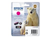 Epson 26XL - 9.7 ml - XL - magenta - original - blíster con alarmas de RF/acústica - cartucho de tinta - para Expression Premium XP-510, 520, 600, 605, 610, 615, 620, 625, 700, 710, 720, 800, 810, 820 C13T26334020