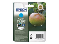 Epson T1292 - 7 ml - cián - original - blíster - cartucho de tinta - para Stylus SX230, SX235, SX430, SX438; WorkForce WF-3010, 3520, 3530, 3540, 7015, 7515, 7525 C13T12924011