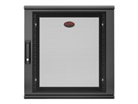 APC NetShelter WX AR112SH4 - Armario - instalable en pared - negro - 12U - 19" AR112SH4