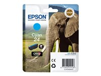 Epson 24 - 4.6 ml - cián - original - blíster con alarmas de RF/acústica - cartucho de tinta - para Expression Photo XP-55, 750, 760, 850, 860, 950, 960; Expression Premium XP-750, 850 C13T24224020