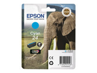 Epson 24 - 4.6 ml - cián - original - blíster - cartucho de tinta - para Expression Photo XP-55, 750, 760, 850, 860, 950, 960; Expression Premium XP-750, 850 C13T24224010