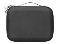 Lenovo Go - Estuche duro para teléfono móvil/auriculares/notepad/cable/adaptador de corriente/bolígrafos/powerbank/ratón - poliéster, PET reciclado - gris oscuro 4X41E40077