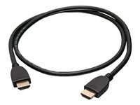 C2G 1ft 4K HDMI Cable with Ethernet - High Speed - UltraHD Cable - M/M - Cable HDMI con Ethernet - HDMI macho a HDMI macho - 30.48 cm - blindado - negro 56781