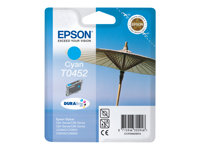 Epson T0452 - 8 ml - cián - original - blíster - cartucho de tinta - para Stylus C64, C66, C84, C86, CX3600, CX3650, CX6400, CX6600 C13T04524010
