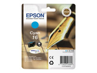 Epson 16 - 3.1 ml - cián - original - cartucho de tinta - para WorkForce WF-2010, 2510, 2520, 2530, 2540, 2630, 2650, 2660, 2750, 2760 C13T16224010