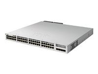 Cisco Catalyst 9300L - Network Essentials - conmutador - L3 - Gestionado - 48 x 10/100/1000 (PoE+) + 4 x 10 Gigabit SFP+ (enlace de subida) - montaje en rack - PoE+ (890 W) - con 1 año de Network Essentials C9300L-48PF-4X-E