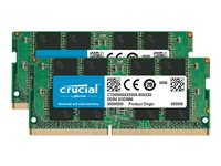 Crucial - DDR4 - kit - 32 GB: 2 x 16 GB - SO-DIMM de 260 contactos - 3200 MHz / PC4-25600 - CL22 - 1.2 V - sin búfer - no ECC CT2K16G4SFRA32A