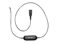 Jabra Smart Cord - Cable para auriculares - negro - para Cisco IP Phone 78XX; BIZ 2300; Mitel 74XX; Dialog 42XX, 44XX, 5446; Snom 71X 88001-99