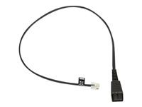 Jabra - Cable para auriculares - RJ-10 macho a Desconexión rápida macho - carbón - para Jabra GN 2100, GN 2200 Duo, GN 2200 Mono 8800-00-25