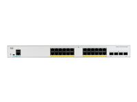 Cisco Catalyst 1000-24FP-4X-L - Conmutador - Gestionado - 24 x 10/100/1000 (PoE+) + 4 x 10 Gigabit SFP+ (enlace de subida) - montaje en rack - PoE+ (370 W) C1000-24FP-4X-L