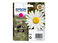 Epson 18 - Magenta - original - blíster con alarmas de RF/acústica - cartucho de tinta - para Expression Home XP-212, 215, 225, 312, 315, 322, 325, 412, 415, 422, 425 C13T18034020