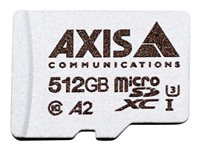 AXIS Surveillance - Tarjeta de memoria flash (adaptador microSDXC a SD Incluido) - 512 GB - A2 / UHS-I U3 / Class10 - microSDXC UHS-I - para AXIS M4308, M5525, M7116, P3818, Q1656, Q1715, Q3536, Q6100; P37 Series 02365-001