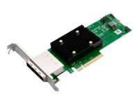 Broadcom HBA 9500-16e Tri-Mode - Controlador de almacenamiento - 16 Canal - SATA 6Gb/s / SAS 12Gb/s / PCIe 4.0 (NVMe) - PCIe 4.0 x8 05-50075-00