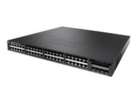 Cisco Catalyst 3650-48FQM-L - Conmutador - L3 - Gestionado - 48 x 10/100/1000 (PoE+) + 4 x 10 Gigabit SFP+ - sobremesa, montaje en rack - PoE+ (775 W) WS-C3650-48FQM-L