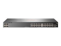 Aruba 2930F 24G 4SFP+ - Conmutador - L3 - Gestionado - 24 x 10/100/1000 + 4 x 1 Gigabit / 10 Gigabit SFP+ (enlace ascendente) - montaje en rack JL253A#ABB