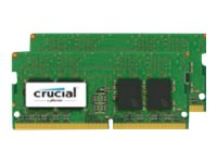 Crucial - DDR4 - kit - 16 GB: 2 x 8 GB - SO-DIMM de 260 contactos - 2400 MHz / PC4-19200 - CL17 - 1.2 V - sin búfer - no ECC CT2K8G4SFS824A