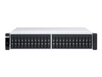 QNAP ES2486dc - Servidor NAS - 24 compartimentos - montaje en bastidor - SAS 12Gb/s - RAID 0, 1, 5, 6, 10, 50, JBOD, 60, RAID TP - RAM 96 GB - Gigabit Ethernet / 10 Gigabit Ethernet - iSCSI soporta - 2U ES2486DC-2142IT-96G