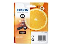 Epson 33 - 4.5 ml - Photo Negro - original - blíster - cartucho de tinta - para Expression Home XP-635, 830; Expression Premium XP-530, 540, 630, 635, 640, 645, 830, 900 C13T33414010