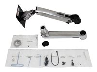 Ergotron LX - Componente para montaje (brazo articulado, arandela de poste, extensión) - Tecnología patentada Constant Force - para pantalla LCD - aluminio pulido con toques en negro - tamaño de pantalla: hasta 40'' - base de montaje en escritorio 97-940-026