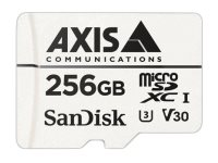 AXIS Surveillance - Tarjeta de memoria flash (adaptador microSDXC a SD Incluido) - 256 GB - Video Class V30 / UHS Class 3 / Class10 - microSDXC - blanco - para AXIS M4308, P3818, Q1656, Q1715, Q1951, Q1952, Q3538, Q6100, V5938 50; P37 Series 02021-001