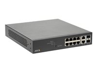 Axis T8508 PoE+ Network Switch - Conmutador - Gestionado - 8 x 10/100/1000 (PoE+) + 2 x combo Gigabit SFP (enlace ascendente) - sobremesa, montaje en rack - PoE+ (130 W) - para AXIS M3067-P, M3068-P, P1455-LE, P1455-LE-3 License Plate Verifier Kit 01191-002