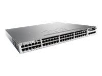 Cisco Catalyst 3850-48T-E - Conmutador - L3 - Gestionado - 48 x 10/100/1000 - sobremesa, montaje en rack WS-C3850-48T-E