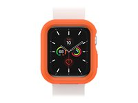 OtterBox EXO EDGE - Amortiguador para reloj inteligente - policarbonato, TPE - naranja brillante - diseño estilizado - para Apple Watch (44 mm) 77-81219