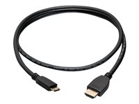 C2G 10ft 4K HDMI to HDMI Mini Cable with Ethernet - High Speed - 60Hz - M/M - Cable HDMI con Ethernet - mini HDMI macho a HDMI macho - 3.05 m - blindado - negro 50620