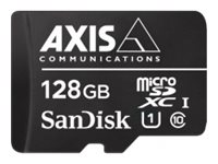 AXIS Surveillance - Tarjeta de memoria flash (adaptador microSDXC a SD Incluido) - 128 GB - UHS-I U1 / Class10 - microSDXC UHS-I - negro - para AXIS M4308, P3818, Q1656, Q1715, Q1951, Q1952, Q6100, V5938 50; P37 Series; V59 Series 01491-001