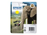 Epson 24 - 4.6 ml - amarillo - original - blíster con alarmas de RF/acústica - cartucho de tinta - para Expression Photo XP-55, 750, 760, 850, 860, 950, 960; Expression Premium XP-750, 850 C13T24244020