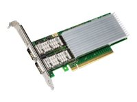 Intel Ethernet Network Adapter E810-CQDA2 - Adaptador de red - PCIe 4.0 x16 perfil bajo - QSFP28 x 2 E810CQDA2