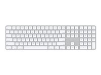 Apple Magic Keyboard with Touch ID and Numeric Keypad - Teclado - Bluetooth, USB-C - QWERTY - Inglés internacional - para iMac; Mac mini (Finales de 2020); MacBook Air (Finales de 2020); MacBook Pro MK2C3Z/A