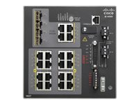 Cisco Industrial Ethernet 4000 Series - Conmutador - Gestionado - 16 x 10/100/1000 + 4 x Gigabit SFP combinado - montaje en riel DIN - DC power - Conforme a la TAA IE-4000-16GT4G-E