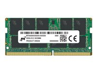 Micron - DDR4 - módulo - 16 GB - SO-DIMM de 260 contactos - 3200 MHz / PC4-25600 - CL22 - 1.2 V - sin búfer - ECC MTA9ASF2G72HZ-3G2F1R
