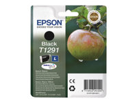 Epson T1291 - 11.2 ml - negro - original - blíster - cartucho de tinta - para Stylus SX230, SX235, SX430, SX438; WorkForce WF-3010, 3520, 3530, 3540, 7015, 7515, 7525 C13T12914011