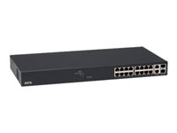 Axis T8516 - Conmutador - Gestionado - 16 x 10/100/1000 (PoE+) + 2 x 10/100/1000/SFP - sobremesa, montaje en rack - PoE+ (240 W) - para AXIS M3067-P, M3068-P, P1455-LE, P1455-LE-3 License Plate Verifier Kit 5801-692
