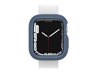 OtterBox EXO EDGE - Amortiguador para reloj inteligente - policarbonato, TPE - azul - para Apple Watch (45 mm) 77-87552