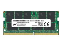 Micron - DDR4 - módulo - 16 GB - SO-DIMM de 260 contactos - 3200 MHz / PC4-25600 - CL22 - 1.2 V - sin búfer - ECC MTA18ASF2G72HZ-3G2R1R