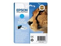 Epson T0712 - Cián - original - blíster con alarmas de RF/acústica - cartucho de tinta - para Stylus DX9400, SX115, SX210, SX215, SX218, SX415, SX515, SX610; Stylus Office BX310, BX610 C13T07124021