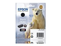 Epson 26XL - 12.2 ml - XL - negro - original - blíster con alarmas de RF/acústica - cartucho de tinta - para Expression Premium XP-510, 520, 600, 605, 610, 615, 620, 625, 700, 710, 720, 800, 810, 820 C13T26214020