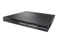 Cisco Catalyst 3650-24PDM-L - Conmutador - Gestionado - 24 x 10/100/1000 (PoE+) + 2 x 10 Gigabit SFP+ - sobremesa, montaje en rack - PoE+ (390 W) WS-C3650-24PDM-L