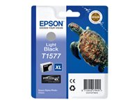 Epson T1577 - 25.9 ml - negro claro - original - blíster - cartucho de tinta - para Stylus Photo R3000 C13T15774010