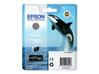 Epson T7607 - 26 ml - negro claro - original - blíster - cartucho de tinta - para SureColor P600, SC-P600 C13T76074010