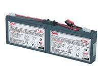 APC Replacement Battery Cartridge #18 - Batería de UPS - 1 x baterías - Ácido de plomo - negro - para P/N: AP1250RM, PS450, SC1500, SC250RM1U, SC250RMI1U, SC450R1X542, SC450RM1U, SC450RMI1U RBC18