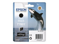 Epson T7601 - 26 ml - Photo Negro - original - blíster - cartucho de tinta - para SureColor P600, SC-P600 C13T76014010