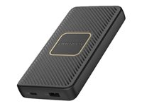 OtterBox - Cargador inalámbrico - 10000 mAh - 3 A - Apple Fast Charge, Huawei Fast Charge, PE 2.0+, PD 2.0, PD 3.0, QC 2.0, QC 3.0, AFC, SFCP, PE 1.1+ - 2 conectores de salida (USB, USB-C) - en el cable: USB-C - negro 78-80639