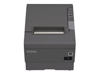 Epson TM T88V - Impresora de recibos - línea térmica - rollo 8 cm - hasta 300 mm/segundo - USB, serial - cortador - gris oscuro C31CA85042