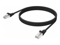 Vision - Cable de red - RJ-45 (M) a RJ-45 (M) - 1 m - UTP - CAT 6 - atornillado, trenzado - negro TC 1MCAT6/BL